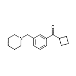 CAS 登录号：898793-68-5， 环丁基[3-(1-哌啶基甲基)苯基]甲酮