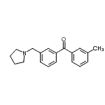 CAS 登录号：898793-94-7， (3-甲基苯基)[3-(1-吡咯烷基甲基)苯基]甲酮