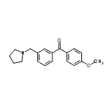 CAS#: 898794-06-4, (4-Methoxyphenyl)[3-(1-pyrrolidinylmethyl)phenyl]methanone