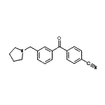 CAS#: 898794-15-5, 4-[3-(1-Pyrrolidinylmethyl)benzoyl]benzonitrile