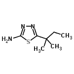 CAS#: 89881-38-9, 5-(2-Methyl-2-butanyl)-1,3,4-thiadiazol-2-amine