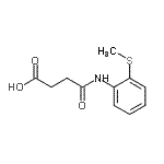 CAS 登录号：899016-21-8， 4-{[2-(甲硫基)苯基]氨基}-4-氧代丁酸