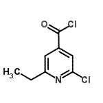 CAS 登录号：89938-71-6， 2-氯-6-乙基异烟酰氯化物