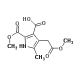 CAS 登录号：899446-79-8， 2-(甲氧羰基)-4-(2-甲氧基-2-氧代乙基)-5-甲基-1H-吡咯-3-羧酸