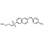 CAS 登录号：89992-14-3， N-(2-氨基乙基)-6-[(4-甲基苯基)氨基]-2-萘磺酰胺