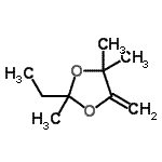CAS 登录号：89995-42-6， 2-乙基-2,4,4-三甲基-5-亚甲基-1,3-二氧戊环