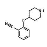 CAS 登录号：900572-37-4， 2-(4-哌啶基氧基)苯甲腈