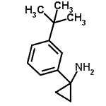 CAS 登录号：900802-72-4， 1-[3-(2-甲基-2-丙基)苯基]环丙胺