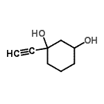 CAS 登录号：90199-11-4， 1-乙炔基-1,3-环己烷二醇