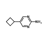CAS 登录号：90253-43-3， 5-环丁基-2-嘧啶胺