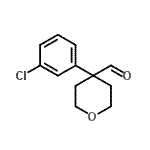 CAS 登录号：902836-60-6， 4-(3-氯苯基)四氢-2H-吡喃-4-甲醛