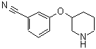 CAS 登录号：902836-93-5， 3-(3-哌啶基氧基)苯甲腈