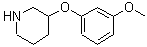 CAS 登录号：902837-25-6， 3-(3-甲氧基苯氧基)哌啶