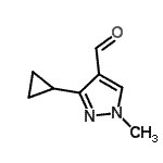 CAS 登录号：902837-67-6， 3-环丙基-1-甲基-1H-吡唑-4-甲醛
