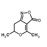 CAS 登录号：90362-03-1， 4,6-二甲基-6,7-二氢-3H-吡喃并[4,3-c][1,2]恶唑-3-酮