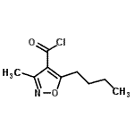 CAS#: 90415-80-8, 5-Butyl-3-methyl-1,2-oxazole-4-carbonyl chloride