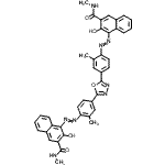 CAS#: 90427-30-8, 4,4'-{1,3,4-Oxadiazole-2,5-diylbis[(2-methyl-4,1-phenylene)-2,1-diazenediyl]}bis(3-hydroxy-N-methyl-2-naphthamide)