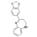 CAS 登录号：904815-46-9， 4-(1,3-苯并二氧戊环-5-基)-2,3-二氢-1H-1,5-苯并二氮杂卓