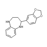 CAS 登录号:904815-53-8, 2-(1,3-苯并二氧戊环-5-基)-2,3,4,5-四氢-1H-1,5-苯并二氮杂卓