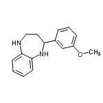 CAS 登录号：904815-76-5， 2-(3-甲氧基苯基)-2,3,4,5-四氢-1H-1,5-苯并二氮杂卓