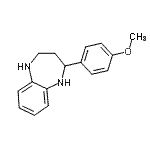 CAS 登录号：904815-83-4， 2-(4-甲氧基苯基)-2,3,4,5-四氢-1H-1,5-苯并二氮杂卓