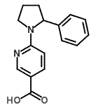 CAS 登录号：904816-72-4， 6-(2-苯基-1-吡咯烷基)烟酸