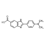 CAS 登录号：904817-05-6， 2-[4-(二甲基氨基)苯基]-1H-苯并咪唑-6-羧酸