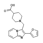 CAS 登录号：904817-29-4， 1-{[2-(2-呋喃基)咪唑并[1,2-a]吡啶-3-基]甲基}-4-哌啶羧酸