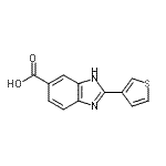 CAS 登录号：904817-95-4， 2-(3-噻吩基)-1H-苯并咪唑-6-羧酸