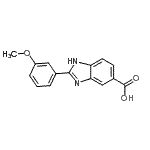 CAS 登录号：905403-96-5， 2-(3-甲氧基苯基)-1H-苯并咪唑-5-羧酸