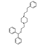 CAS#: 9060-05-3, 1-[2-(Diphenylmethoxy)ethyl]-4-(3-phenylpropyl)piperazine