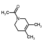 CAS 登录号：90608-14-3， 1-(3,4-二甲基-5,6-二氢-2H-吡啶-1-基)乙酮