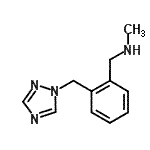 CAS 登录号：906352-64-5， N-甲基-1-[2-(1H-1,2,4-三唑-1-基甲基)苯基]甲胺