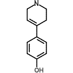 CAS 登录号：90684-15-4， 4-(1,2,3,6-四氢-4-吡啶基)苯酚