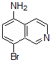 CAS 登录号：90721-34-9， 8-溴异喹啉-5-胺