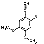 CAS 登录号：90772-55-7， 1-溴-2-乙炔基-4,5-二甲氧基苯