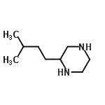 CAS 登录号：90796-45-5， 2-(3-甲基丁基)哌嗪