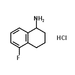 CAS 登录号：907973-43-7， 5-氟-1,2,3,4-四氢-1-萘胺盐酸盐(1:1)