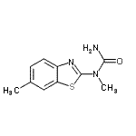 CAS 登录号：90840-30-5， 1-甲基-1-(6-甲基-1,3-苯并噻唑-2-基)脲