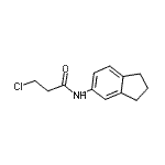 CAS 登录号：908494-47-3， 3-氯-N-(2,3-二氢-1H-茚-5-基)丙酰胺