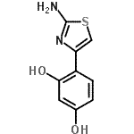 CAS 登录号：90850-44-5， 4-(2-氨基-1,3-噻唑-4-基)-1,3-苯二酚