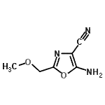 CAS#: 908815-51-0, 5-Amino-2-(methoxymethyl)-1,3-oxazole-4-carbonitrile