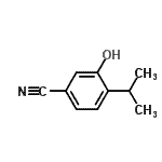 CAS 登录号：90921-32-7， 3-羟基-4-异丙基苯并腈