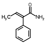 CAS 登录号：90921-39-4， (2E)-2-苯基-2-丁烯酰胺