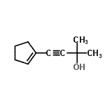 CAS 登录号：90925-05-6， 4-(1-环戊烯-1-基)-2-甲基-3-丁炔-2-醇