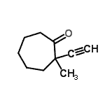 CAS 登录号：90925-08-9， 2-乙炔基-2-甲基环庚烷酮
