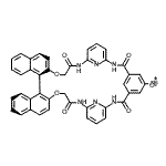 CAS 登录号：909254-56-4， (15E)-6-硝基-19,40-二氧杂-2,10,16,43,48,49-六氮杂辛环[42.3.1.1<sup>4,8</sup>.1<sup>11,15</sup>.0<sup>20,29</sup>.0<sup>23,28</sup>.0<sup>30,39</sup>.0<sup>31,36</sup>]二十五碳-1(48),4(50),5,7,11,13,15,20,22,24,26,28,30(39),31,33,35,37,44,46-十九烯-3,9,17,42-四酮