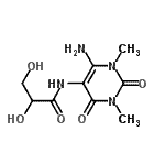 CAS 登录号：909258-67-9， N-(6-氨基-1,3-二甲基-2,4-二氧代-1,2,3,4-四氢-5-嘧啶基)-2,3-二羟基丙酰胺
