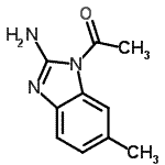 CAS 登录号：90964-25-3， 1-(2-氨基-6-甲基-1H-苯并咪唑-1-基)乙酮