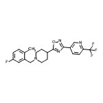 CAS 登录号：909662-32-4， 5-{5-[1-(5-氟-2-甲基苄基)-4-哌啶基]-1,2,4-恶二唑-3-基}-2-(三氟甲基)吡啶